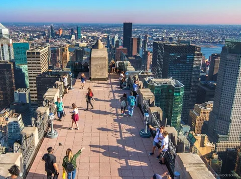Planta del mirador Top of the Rock incluida en la entrada con audioguía