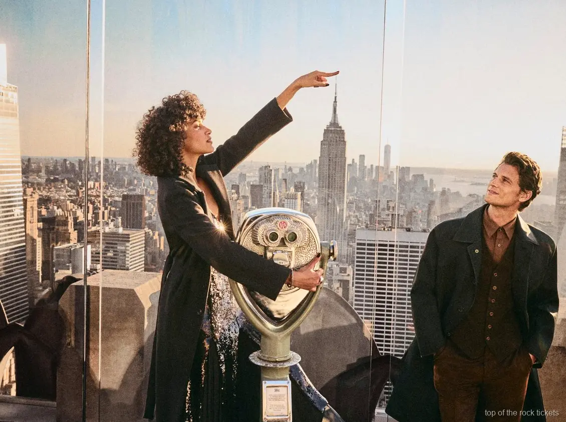 Blick von der Top of the Rock Aussichtsplattform über die Skyline von Manhattan